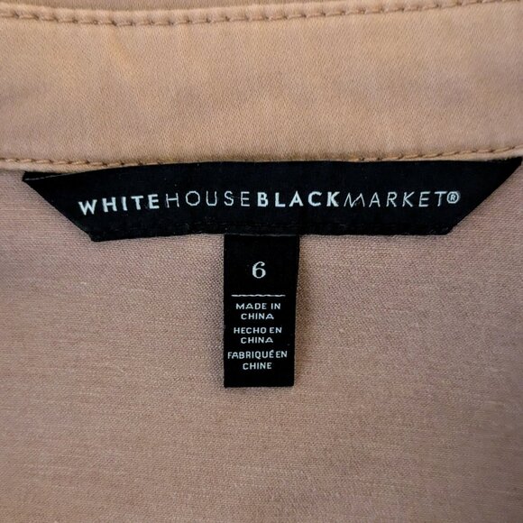 WHITE HOUSE BLACK MARKET Women's  Rhinestone Accent Jacket  Size 6  Clay Brown - Picture 10 of 11